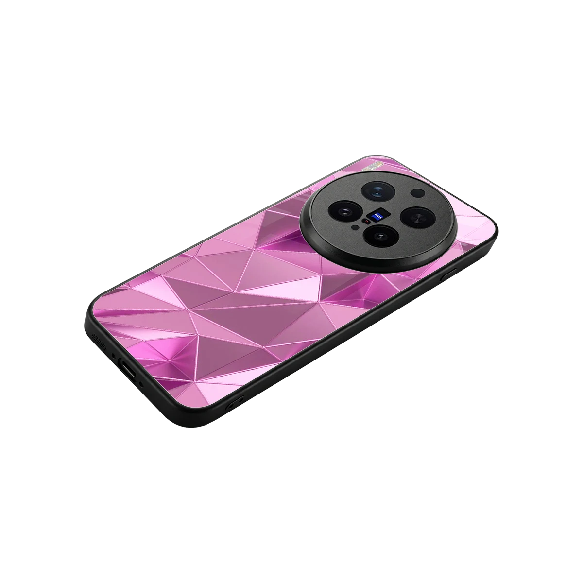 Blush Mosaic stylish phone case for vivo x300 pro | glossy glass and slim fit