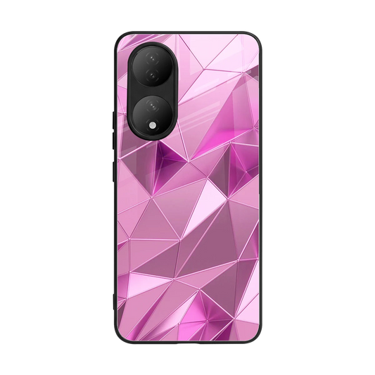 Blush Mosaic back phone cover | glass case for Vivo-y100