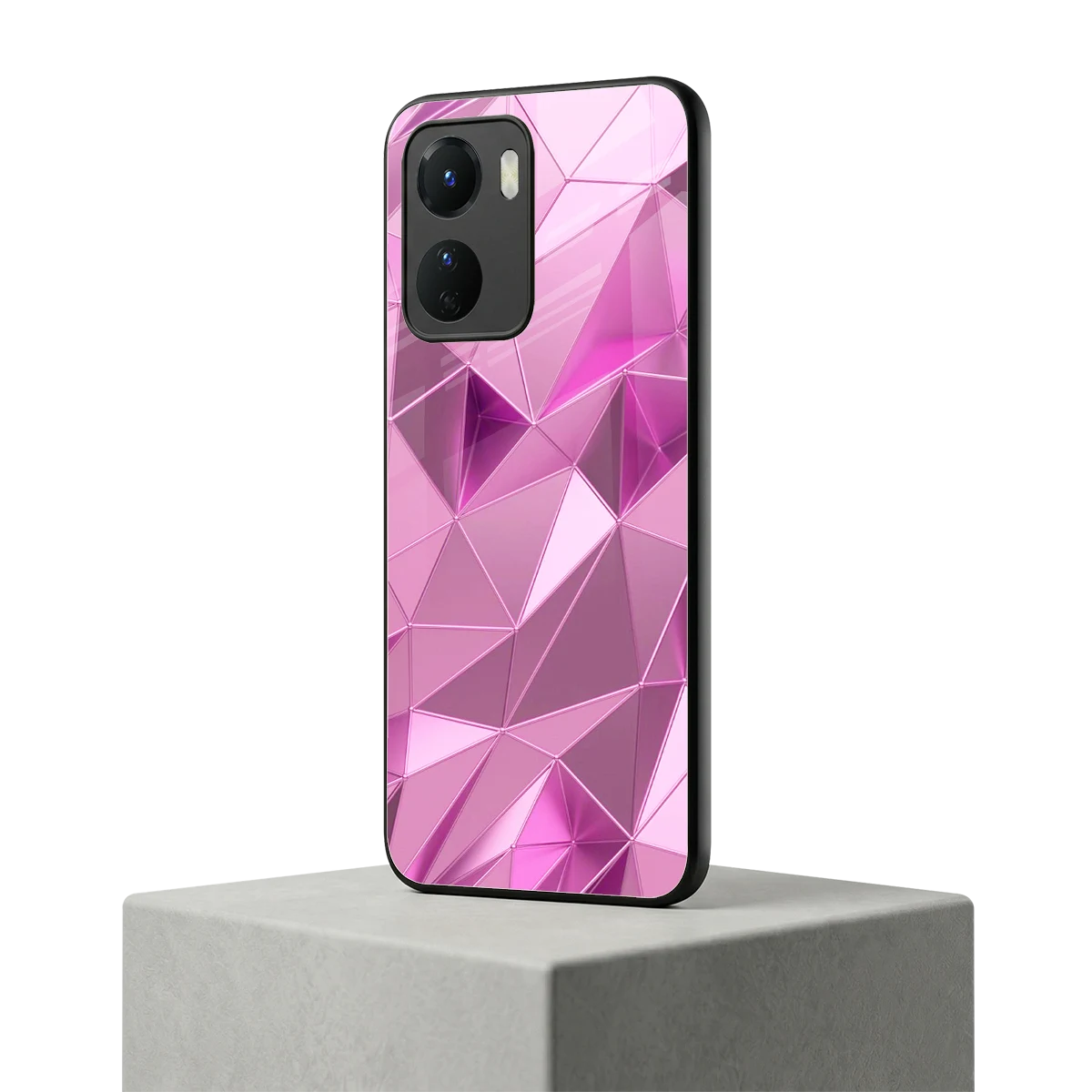 Blush Mosaic vivo y16 mobile cover | shockproof glass phone case