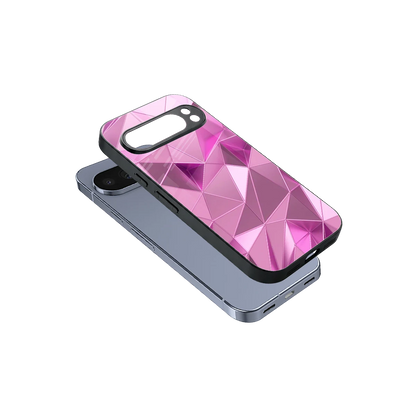 Blush Mosaic sleek google pixel 10 pro cover with tempered glass back and TPU edges