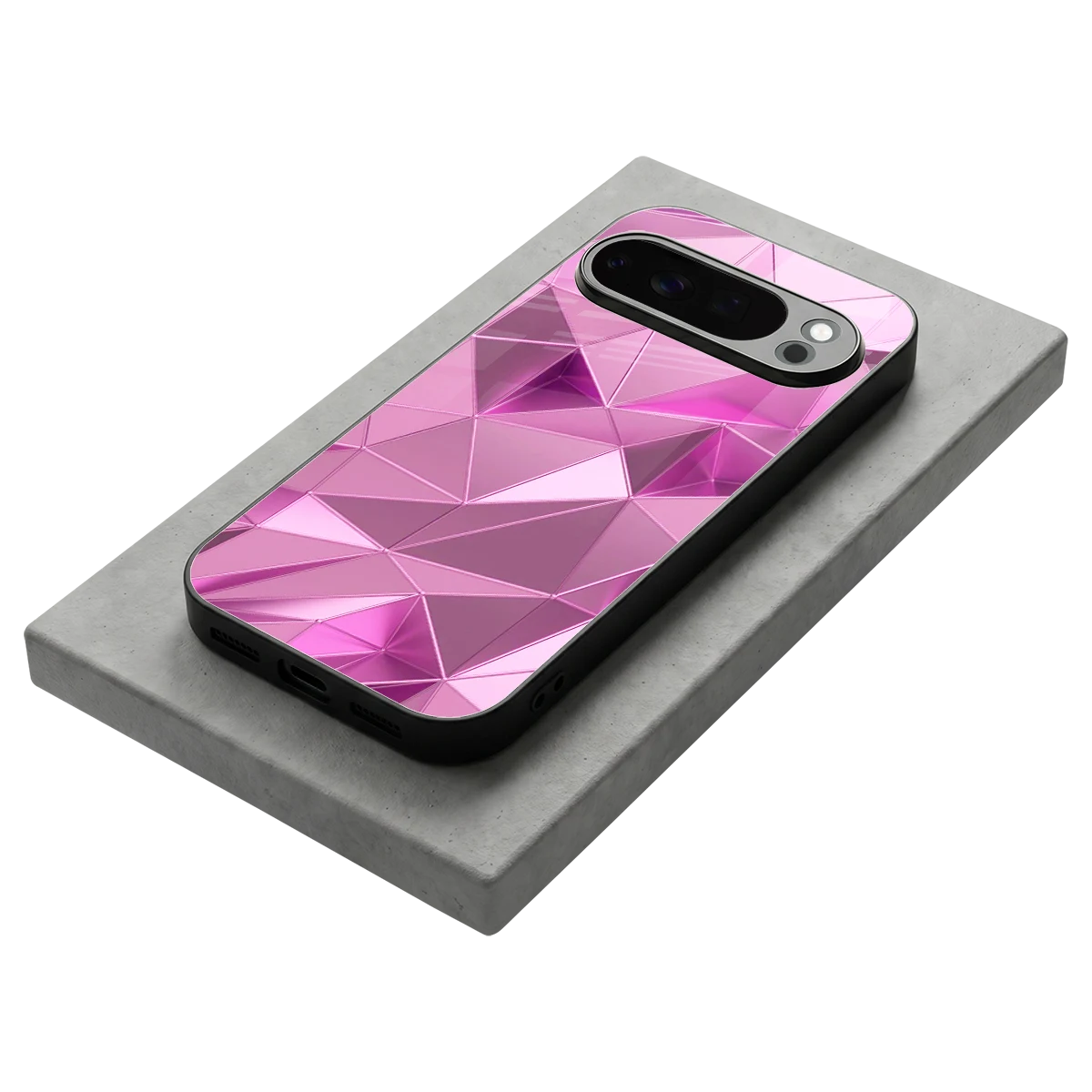 Blush Mosaic stylish phone case for google pixel 10 pro | glossy glass and slim fit