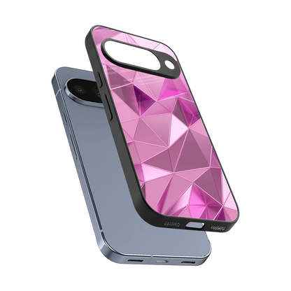 Blush Mosaic sleek google pixel 10 cover with tempered glass back and TPU edges
