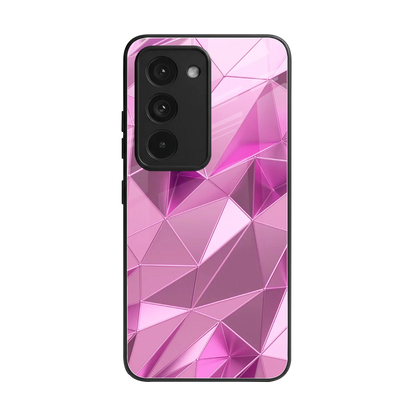 Blush Mosaic back phone cover | glass case for redmi 15 5g