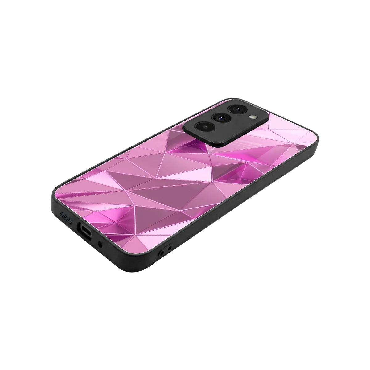 Blush Mosaic stylish phone case for redmi 15 5g | glossy glass and slim fit