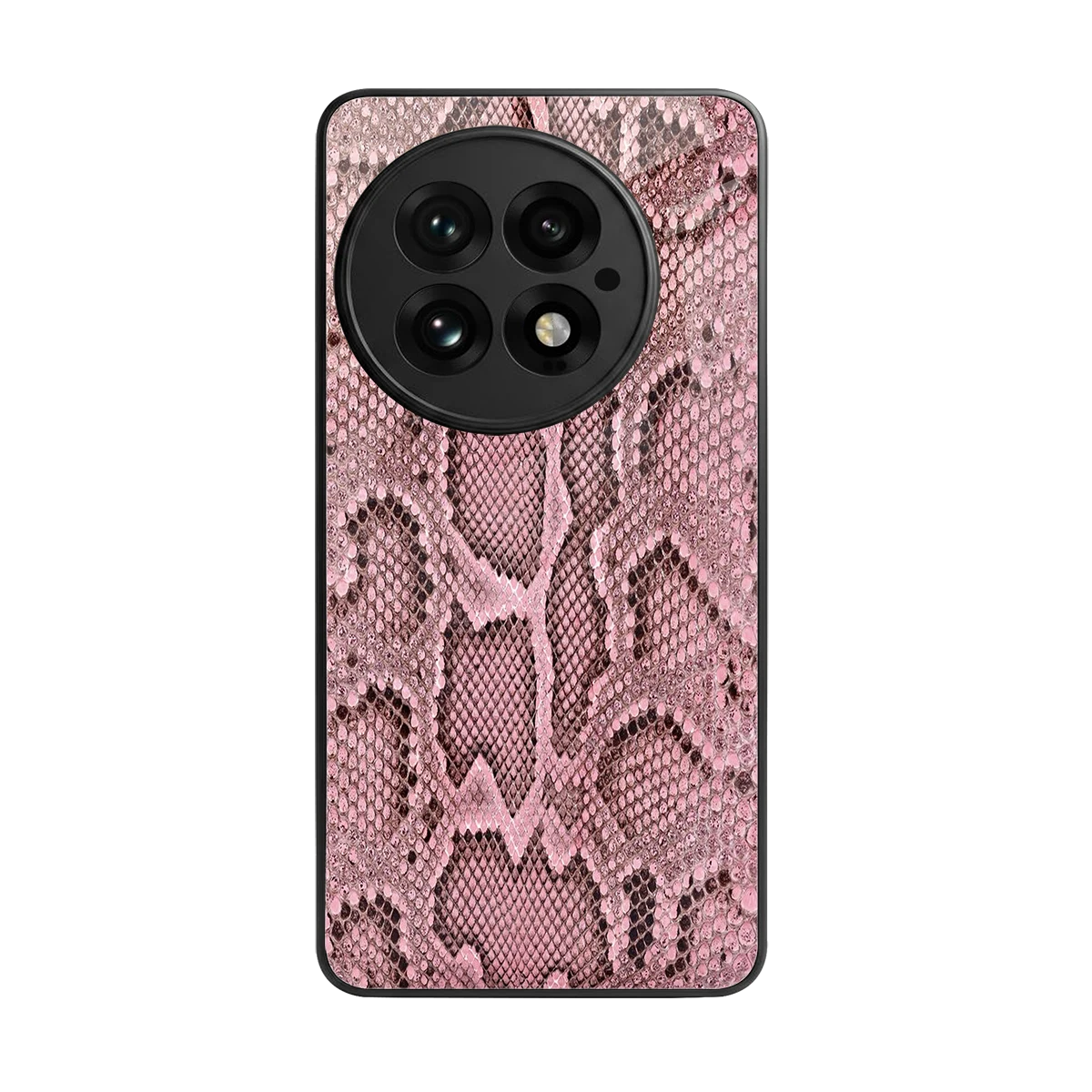 Blush Snake back phone cover | glass case for oneplus 13