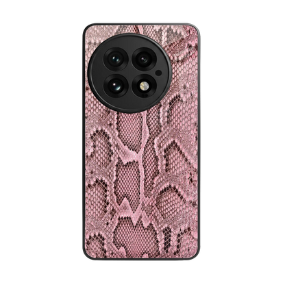 Blush Snake back phone cover | glass case for oneplus 13
