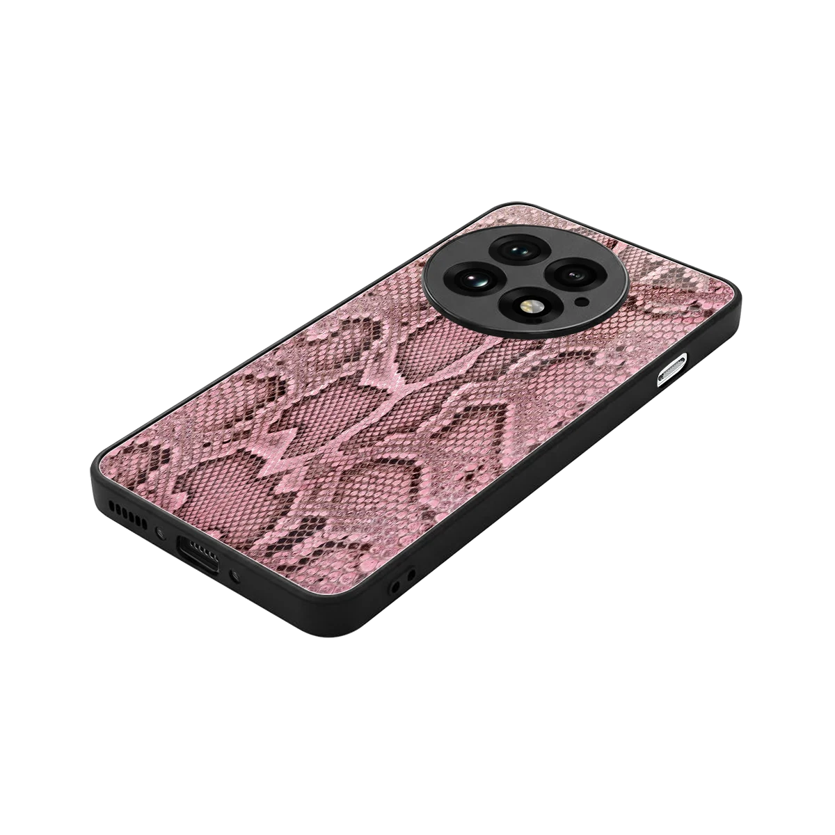 Blush Snake stylish phone case for oneplus 13 | glossy glass and slim fit