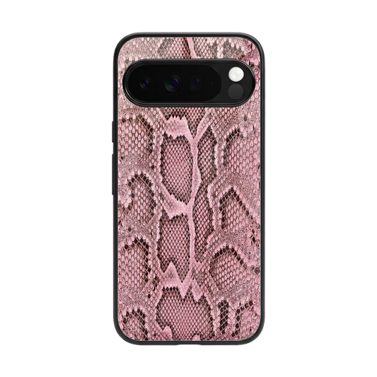Blush Snake back phone cover | glass case for google pixel 10 pro xl