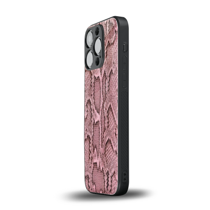 Blush Snake iphone 12 pro mobile cover | shockproof glass phone case