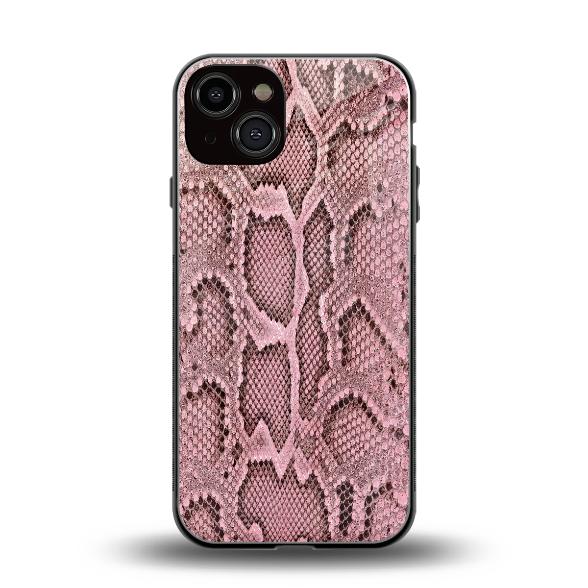 Blush Snake back phone cover | glass case for iphone 13