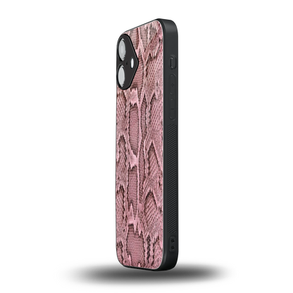 Blush Snake iphone 16 plus mobile cover | shockproof glass phone case