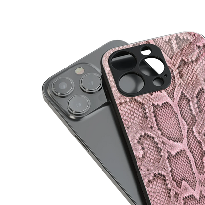 Blush Snake stylish phone case for iphone 13 mini | glossy glass and slim fit