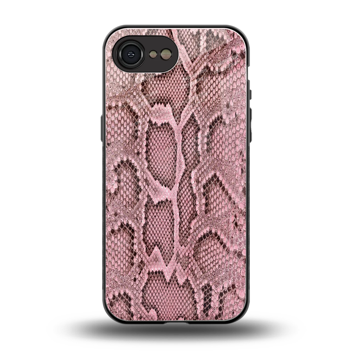 Blush Snake back phone cover | glass case for iphone 17e