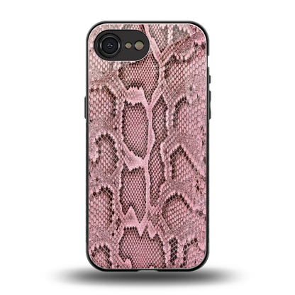 Blush Snake back phone cover | glass case for iphone 17e