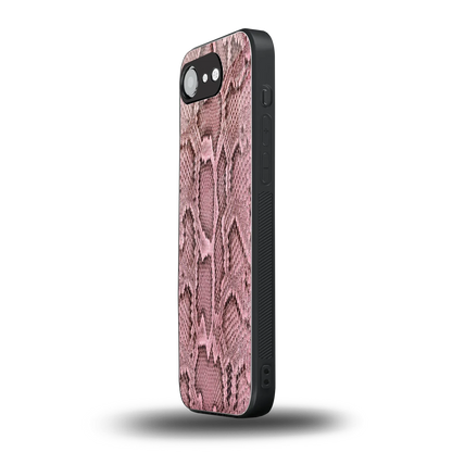 Blush Snake iphone 16e mobile cover | shockproof glass phone case
