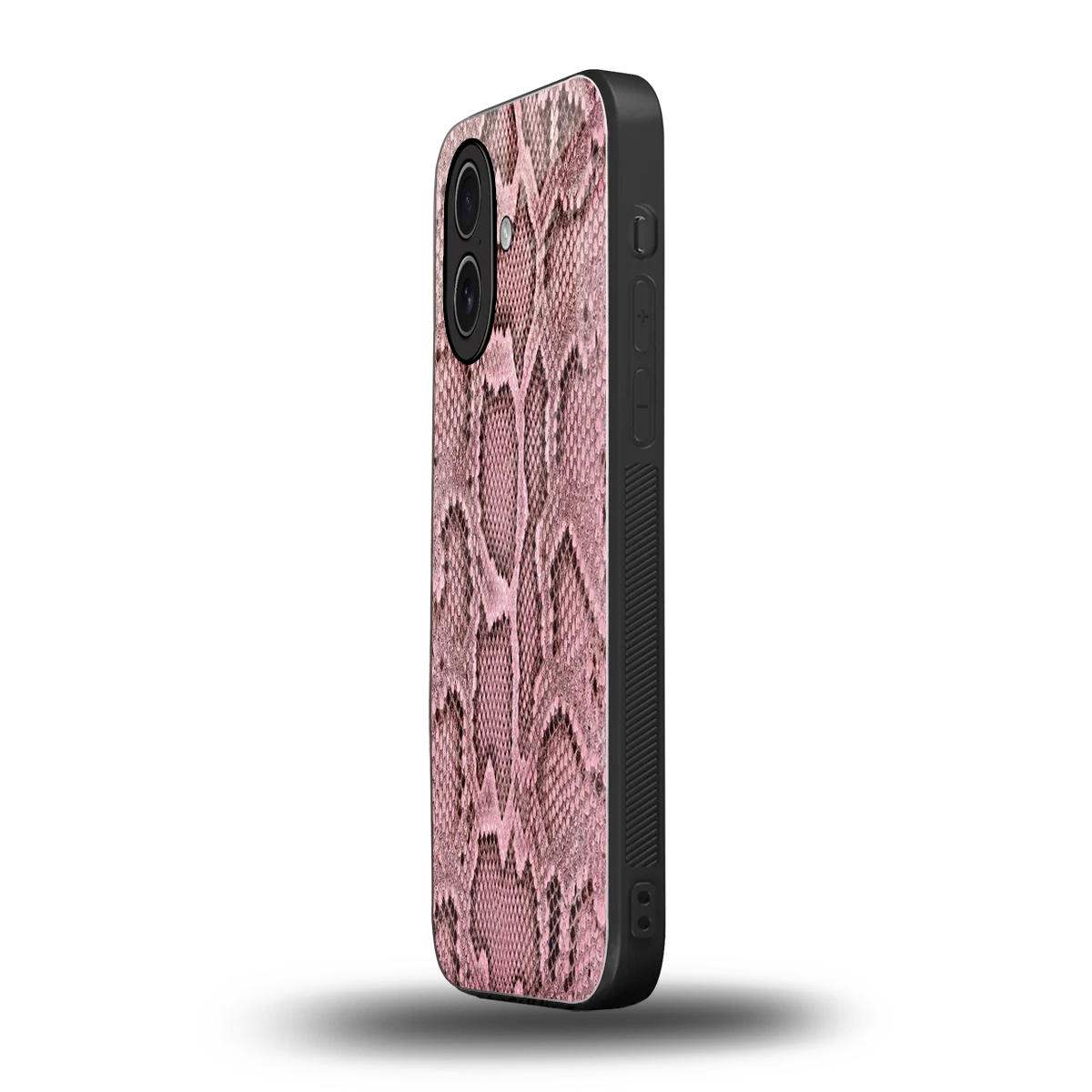 Blush Snake iphone 17 mobile cover | shockproof glass phone case