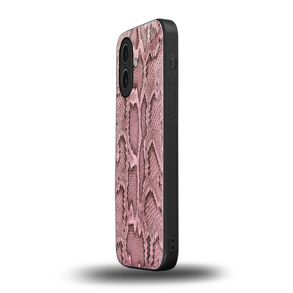 Blush Snake iphone 17 mobile cover | shockproof glass phone case