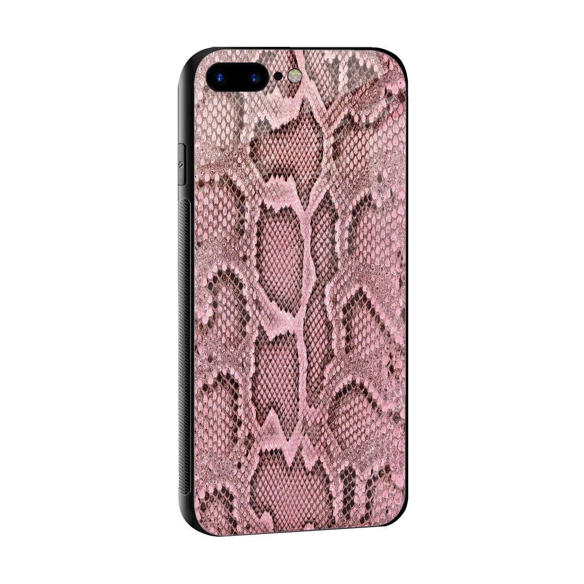 Blush Snake sleek iphone 8 plus cover with tempered glass back and TPU edges