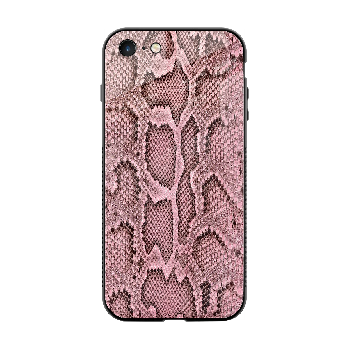 Blush Snake back phone cover | glass case for iphone 7