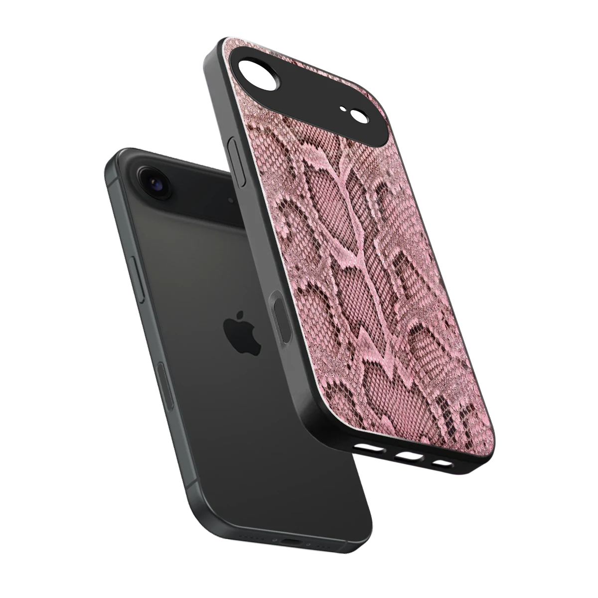Blush Snake sleek iphone air cover with tempered glass back and TPU edges