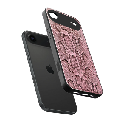 Blush Snake sleek iphone air cover with tempered glass back and TPU edges