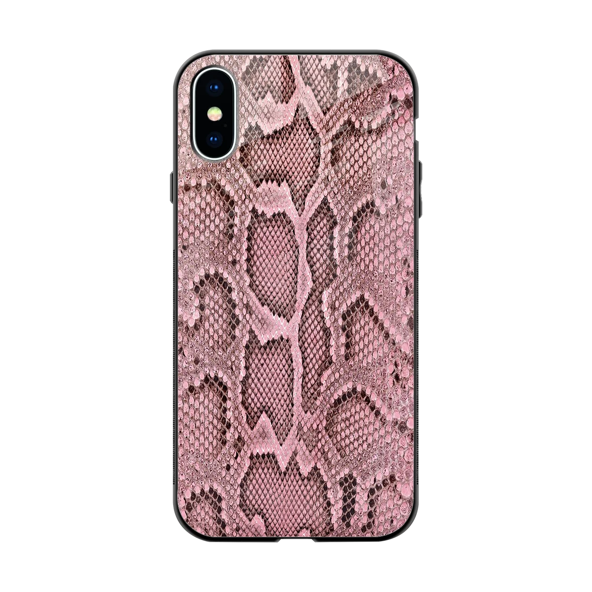 Blush Snake back phone cover | glass case for iphone x