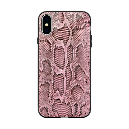 Blush Snake back phone cover | glass case for iphone x