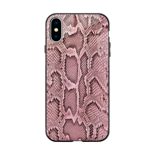 Blush Snake back phone cover | glass case for iphone xs