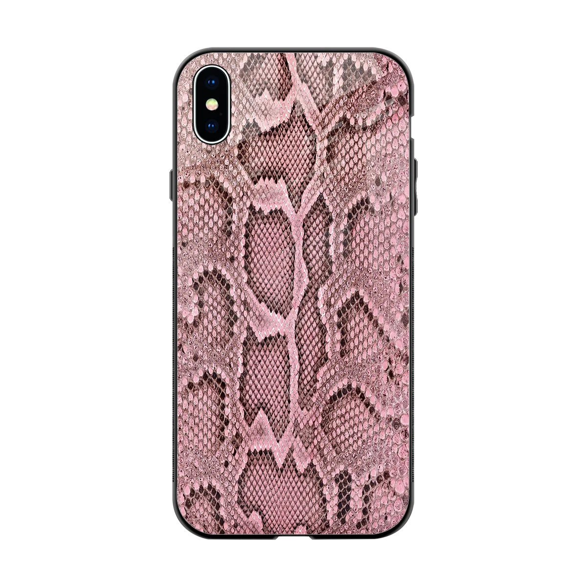 Blush Snake back phone cover | glass case for iphone xs max