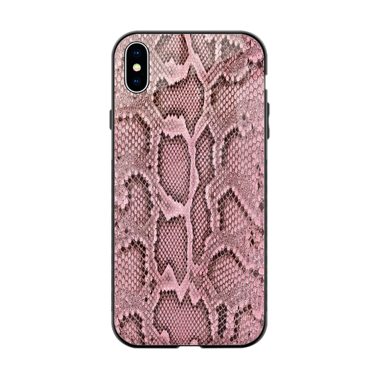 Blush Snake back phone cover | glass case for iphone xs max