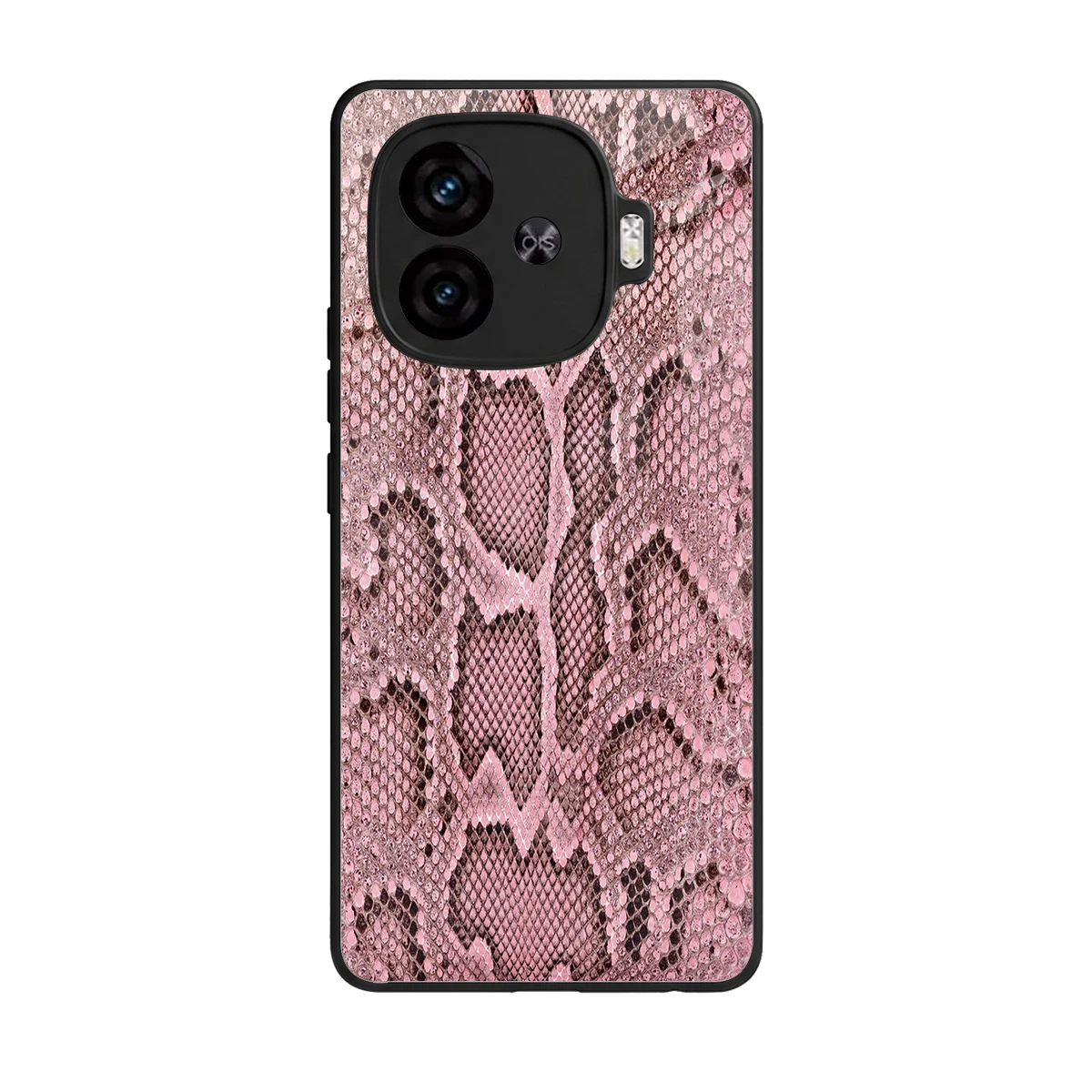 Blush Snake back phone cover | glass case for iqoo neo 10r 5g