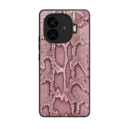 Blush Snake back phone cover | glass case for iqoo neo 10r 5g