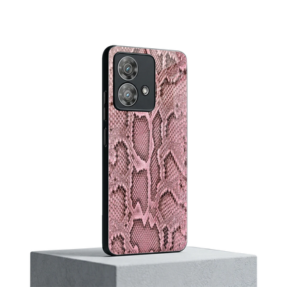 Blush Snake motorola edge 40 neo 5g mobile cover | shockproof glass phone case