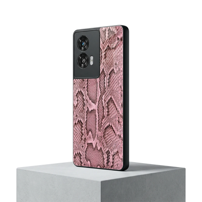 Blush Snake motorola edge 50 fusion mobile cover | shockproof glass phone case