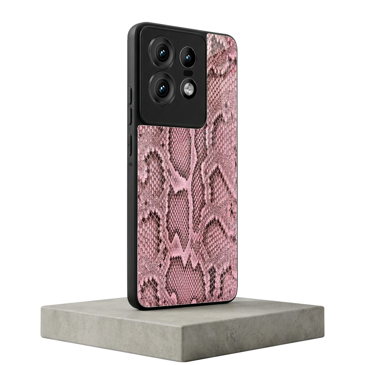Blush Snake motorola edge 50 pro mobile cover | shockproof glass phone case