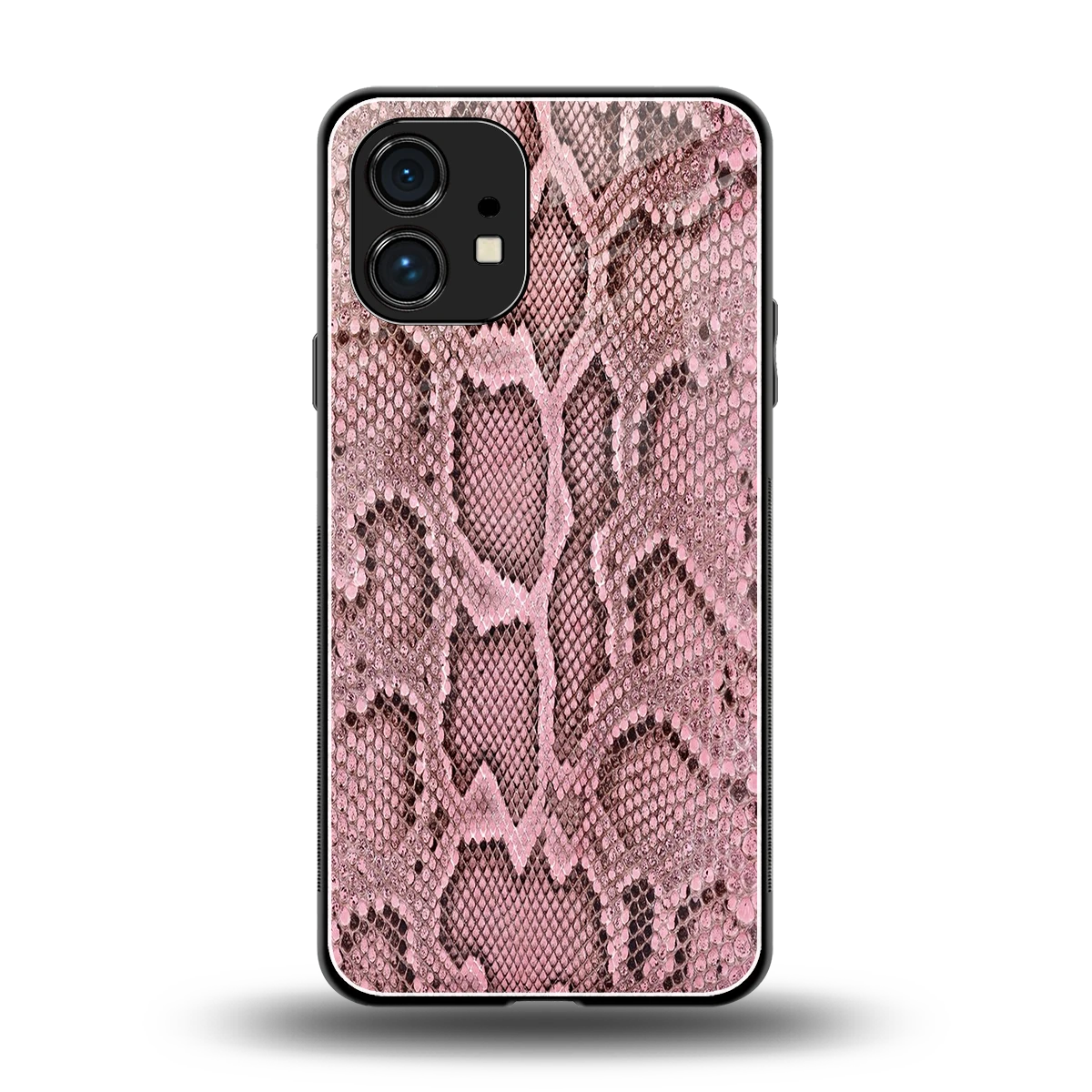 Blush Snake back phone cover | glass case for nothing phone 1