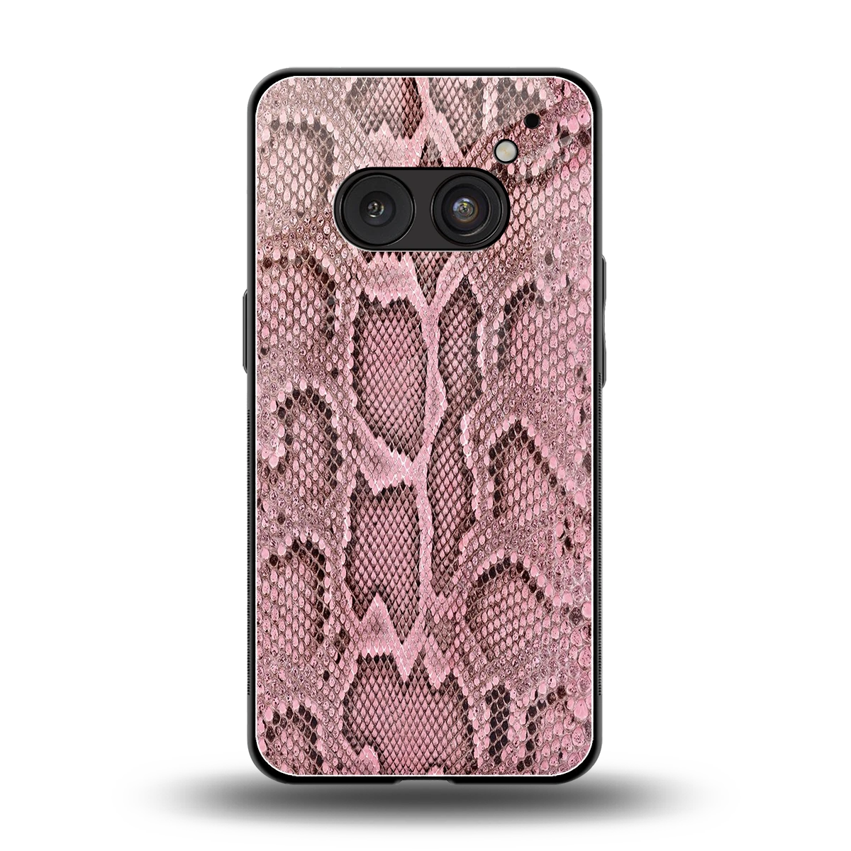 Blush Snake back phone cover | glass case for nothing phone 2a plus