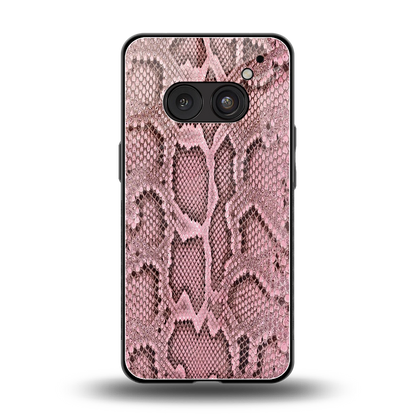 Blush Snake back phone cover | glass case for nothing phone 2a plus