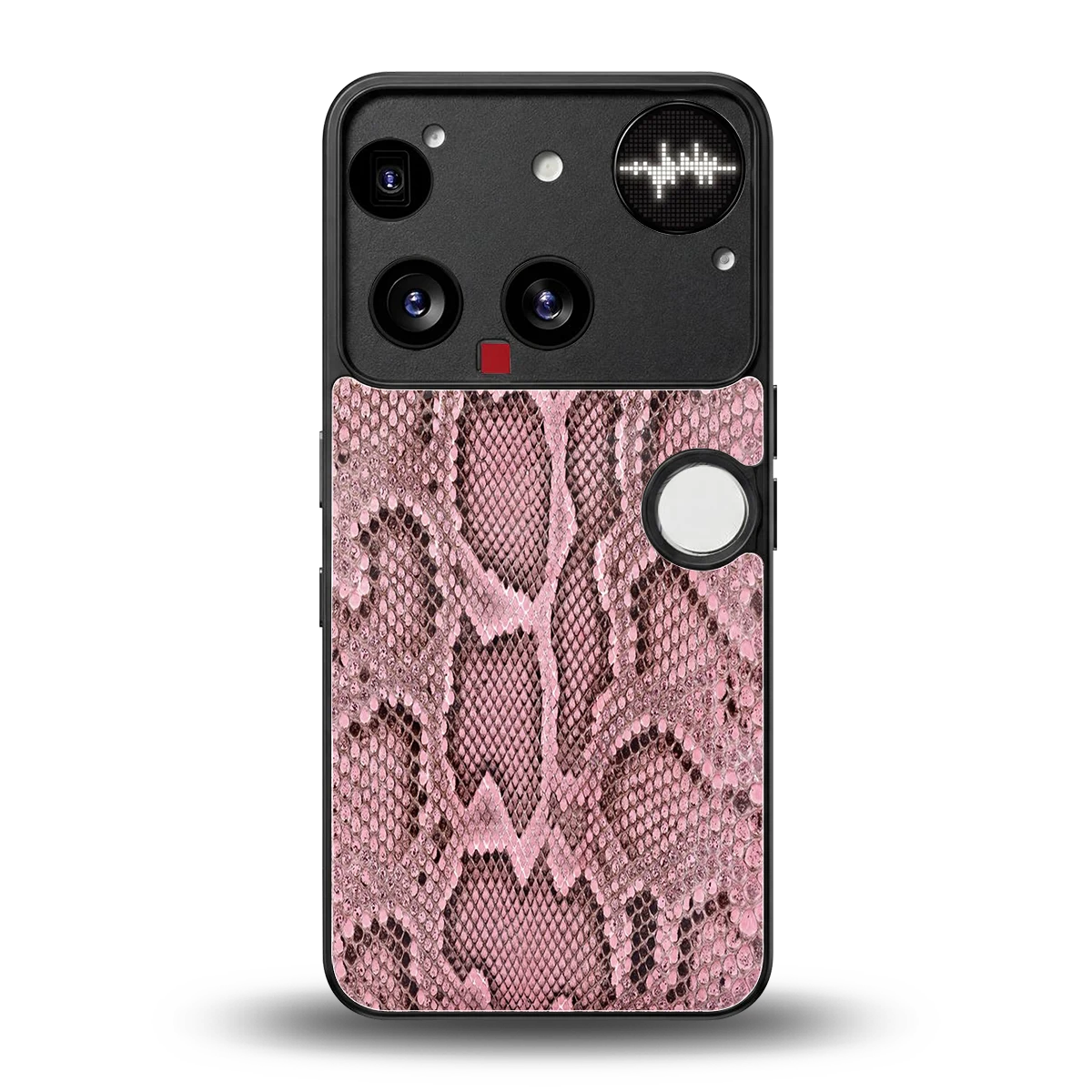 Blush Snake back phone cover | glass case for nothing phone 3