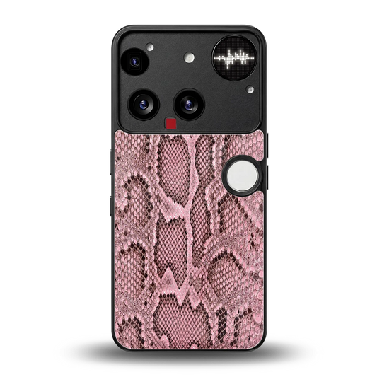 Blush Snake back phone cover | glass case for nothing phone 3