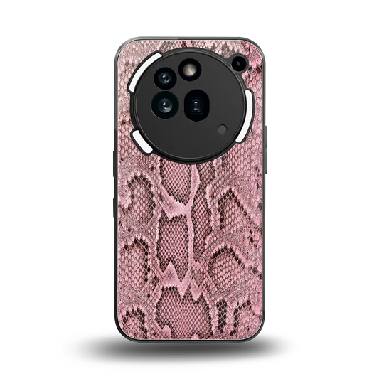 Blush Snake back phone cover | glass case for nothing phone 3a pro
