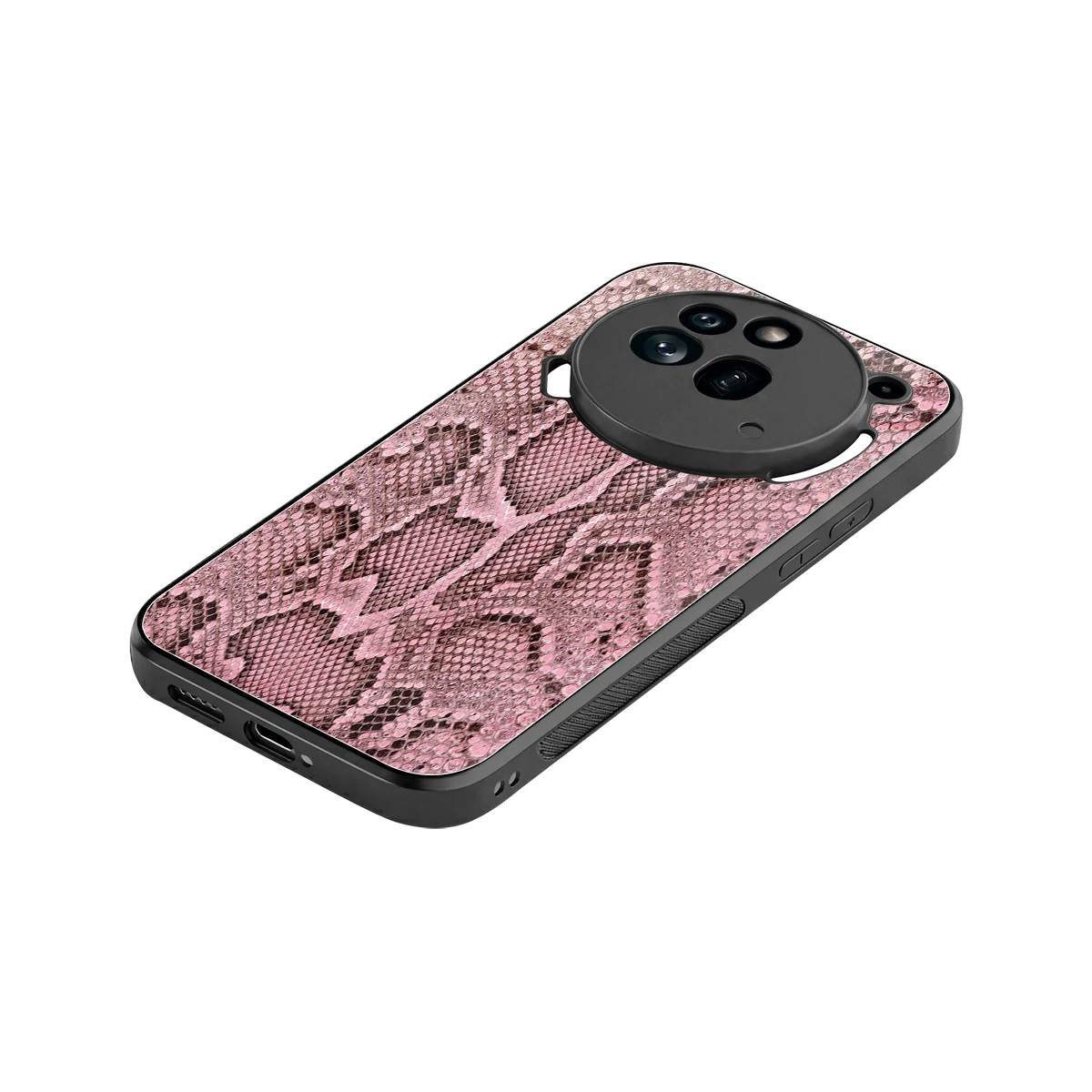 Blush Snake stylish phone case for nothing phone 3a pro | glossy glass and slim fit