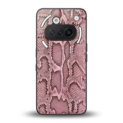 Blush Snake back phone cover | glass case for nothing phone 3a