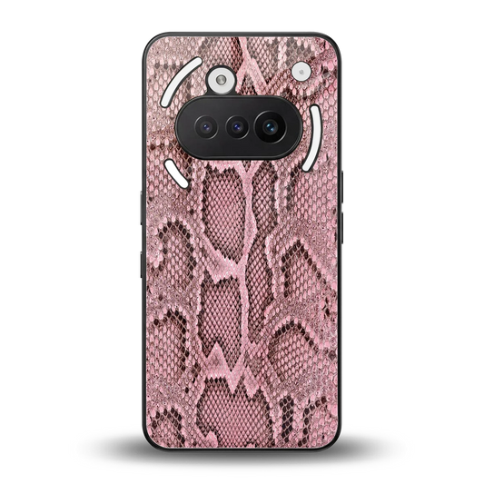 Blush Snake back phone cover | glass case for nothing phone 3a