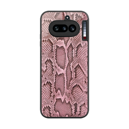 Blush Snake back phone cover | glass case for nothing phone 4a