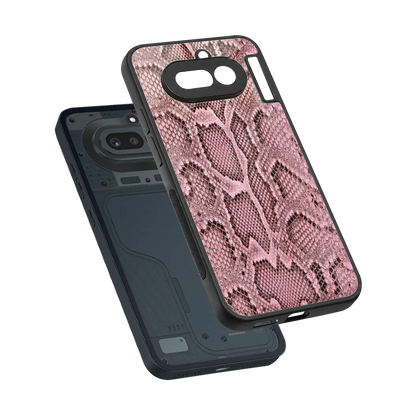 Blush Snake sleek nothing phone 4a cover with tempered glass back and TPU edges