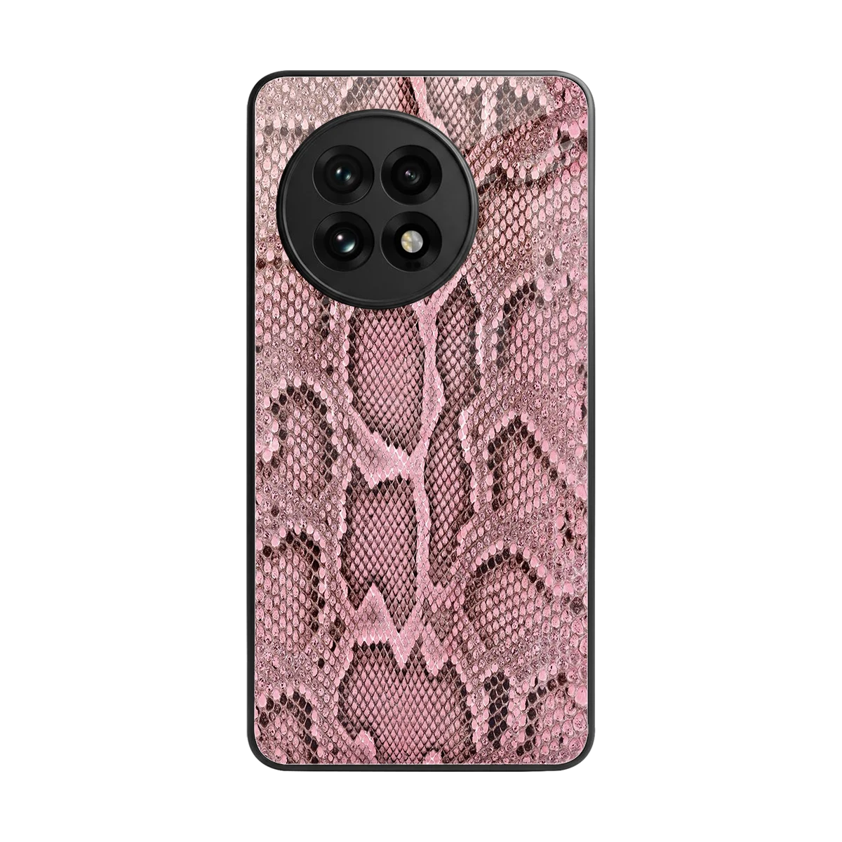 Blush Snake back phone cover | glass case for oneplus 13r