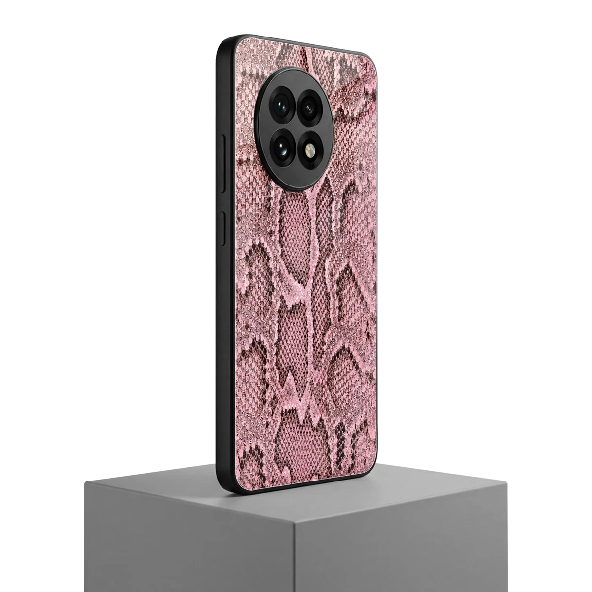 Blush Snake oneplus 13r mobile cover | shockproof glass phone case