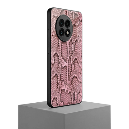 Blush Snake oneplus 13r mobile cover | shockproof glass phone case