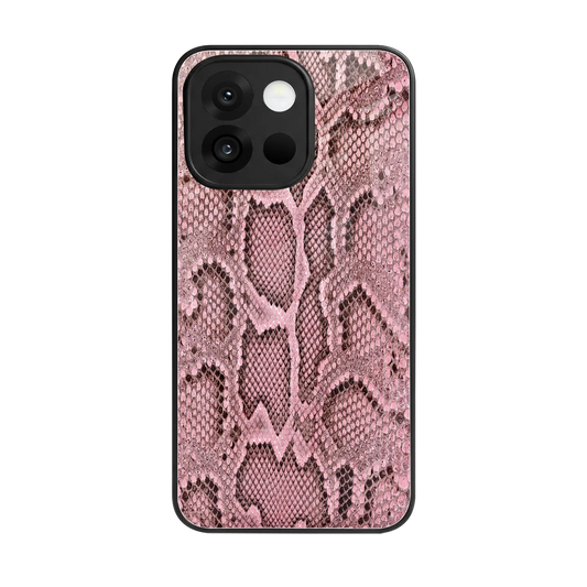 Blush Snake back phone cover | glass case for oneplus 13s